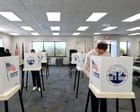 Democrats now favored in key midterm races that could give them control of US Senate, new projections find – as it happened